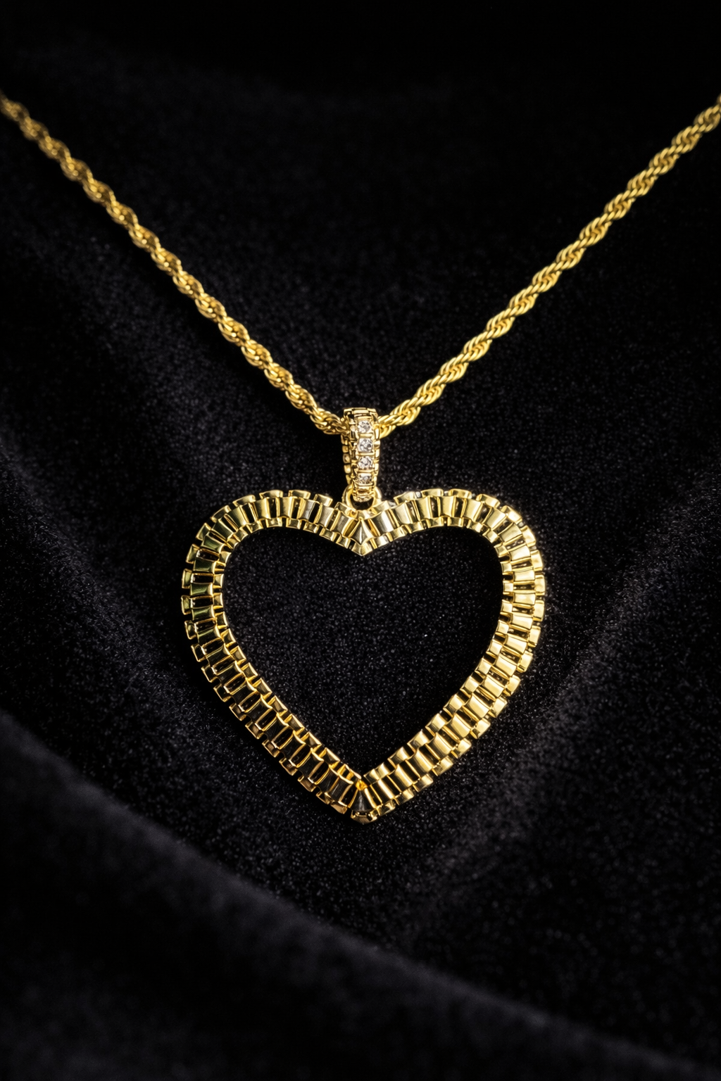 Rolex Heart Necklace