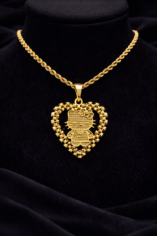 HK Rolex Heart Necklace