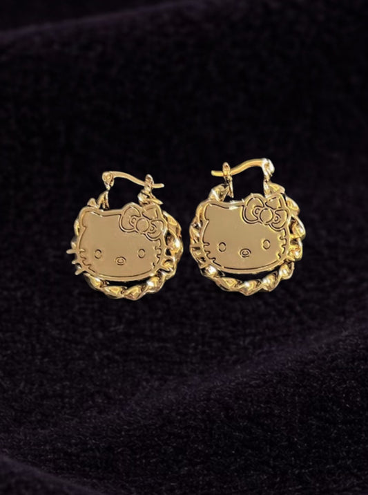 Gold Plated HK Hoops